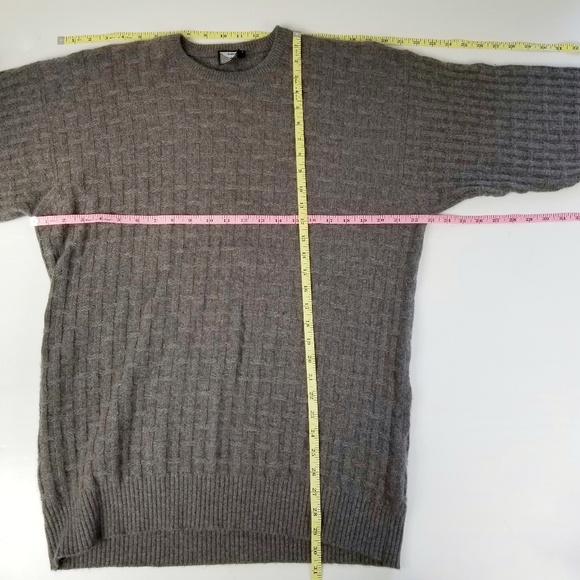 Vintage Clan Douglas Cashmere Mens Sweater L Grey - Picture 6 of 7